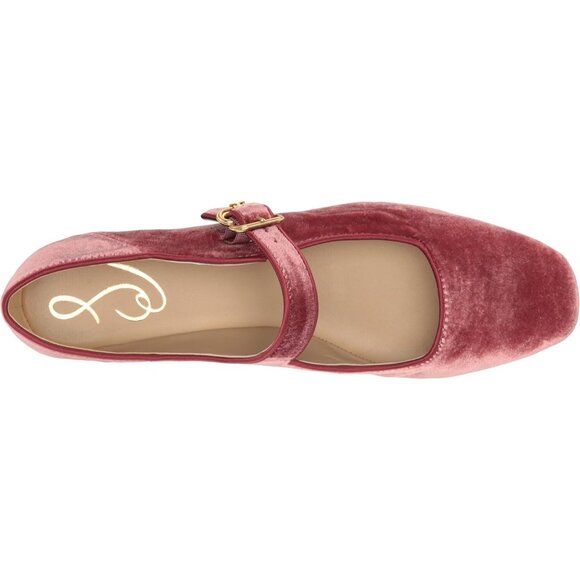 Sam Edelman Womens Raspberry Synthetic Closed Pointed Toe Ballet Flat Shoes - Picture 5 of 7